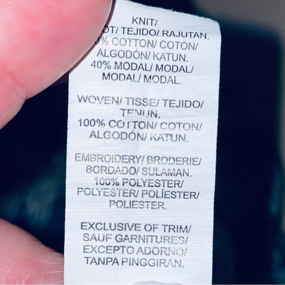 Lucky Brand boho embroidered tassel tie neck top, size large - Picture 11 of 11